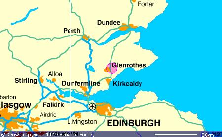 Map of East Central Scotland