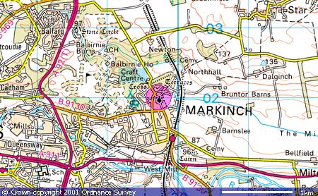 Map of Markinch